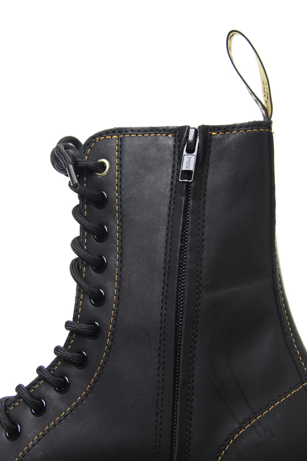 10 EYE CUBE FLEX Matte Black Leather Boots