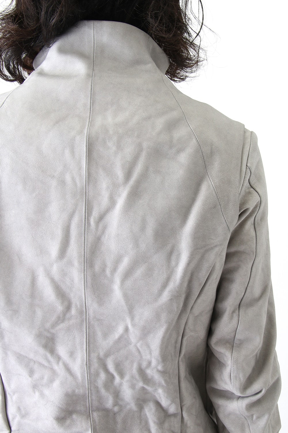 High Neck Jacket Calf Leather