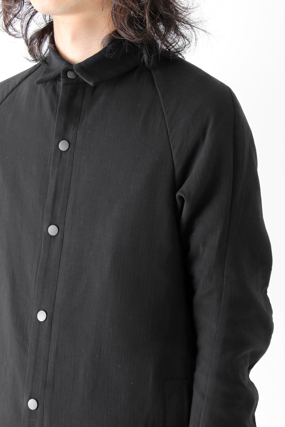 Long Shirt Triple Crepe Cotton