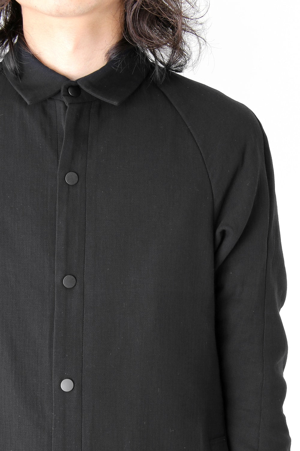 Long Shirt Triple Crepe Cotton