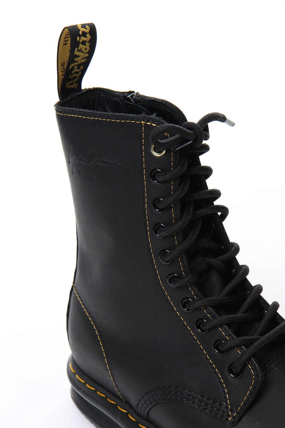 10 EYE CUBE FLEX Matte Black Leather Boots