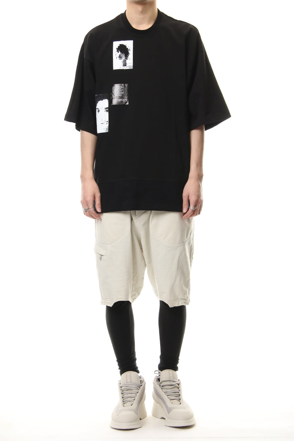 PRINT BIG T-SHIRT Black