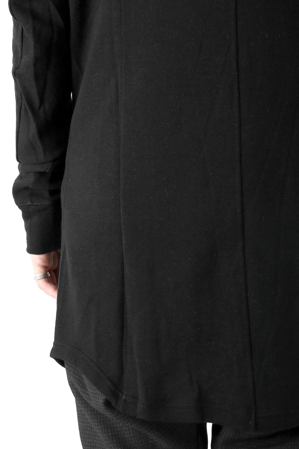 High Neck Long Sleeve Wool & Rayon