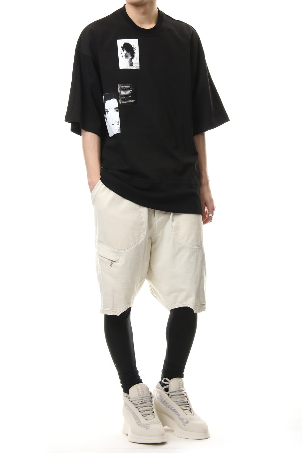 PRINT BIG T-SHIRT Black