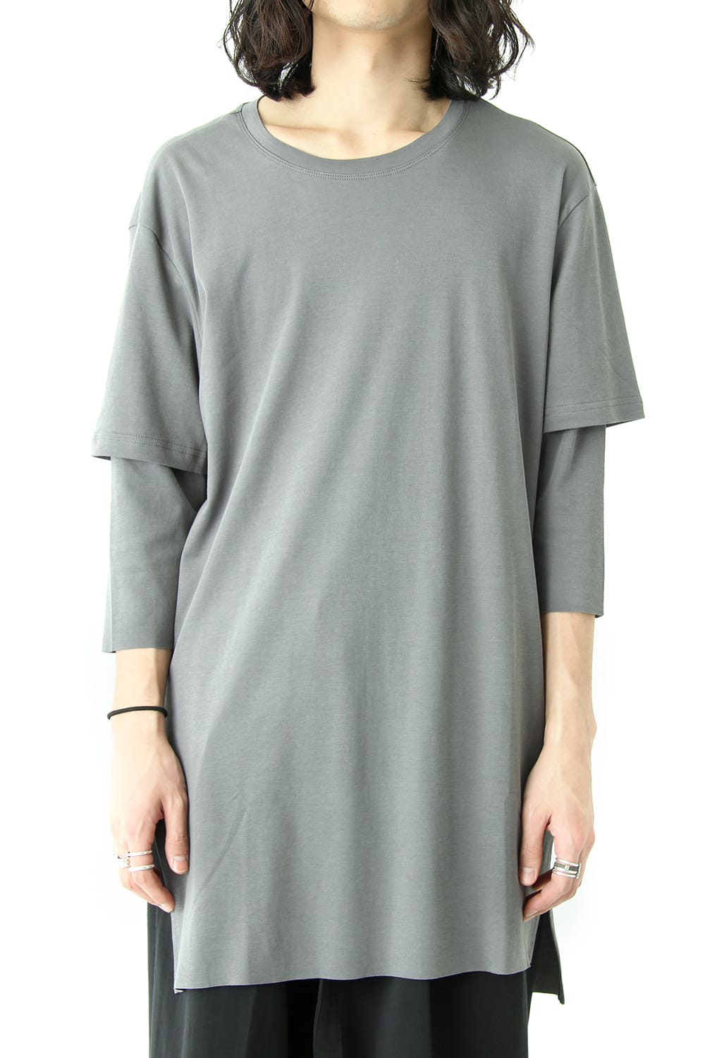 Smooth Layered Three Quarter Sleeve Tee