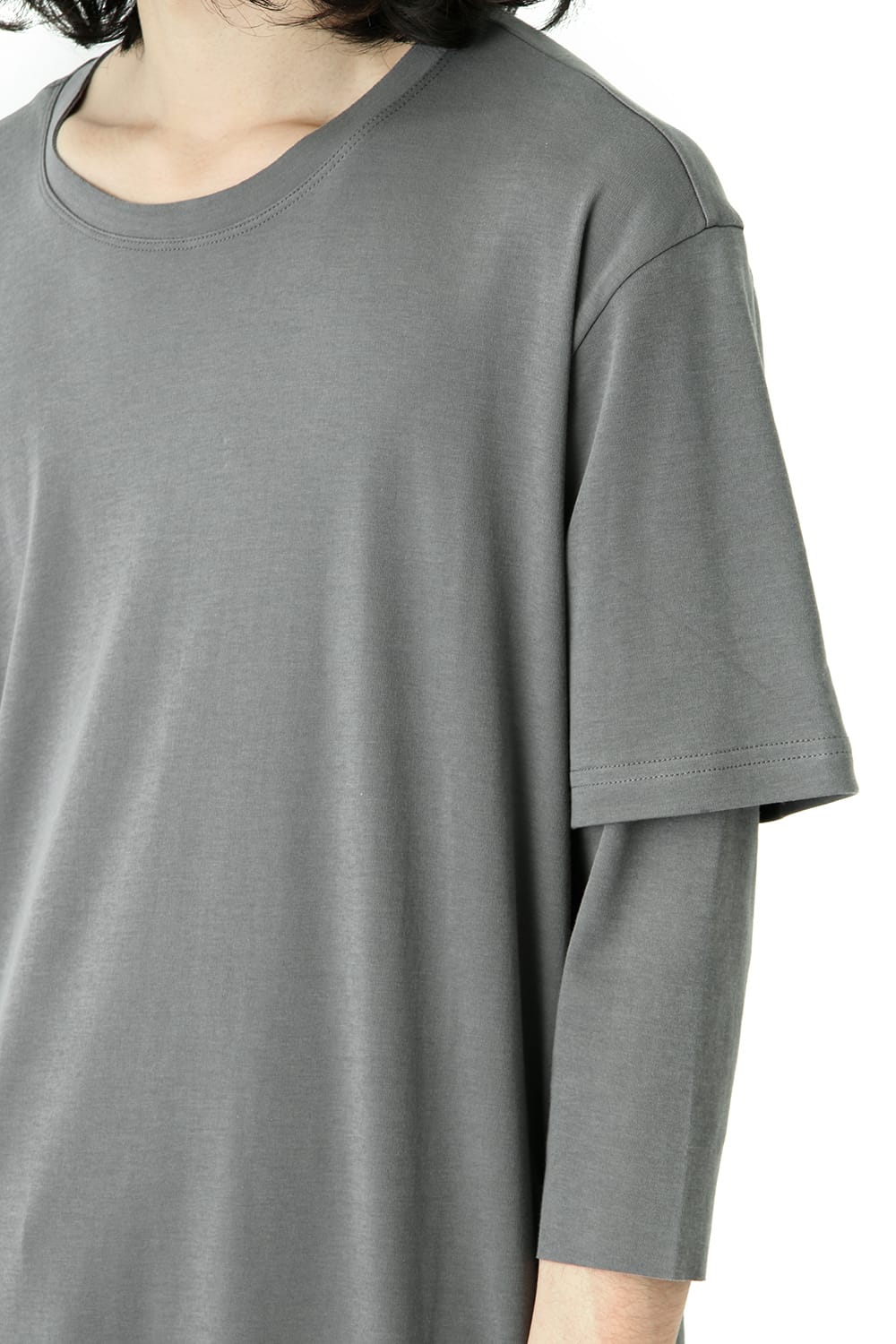 Smooth Layered Three Quarter Sleeve Tee