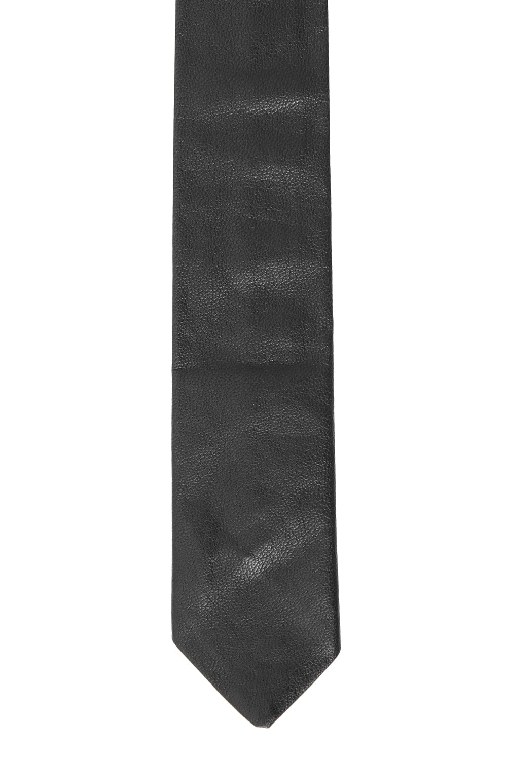 T.A.S  LAMB LEATHER NECK TIE (NARROW)