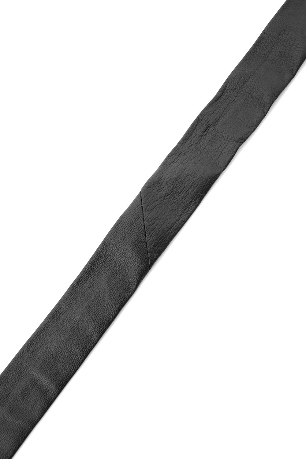 T.A.S  LAMB LEATHER NECK TIE (NARROW)