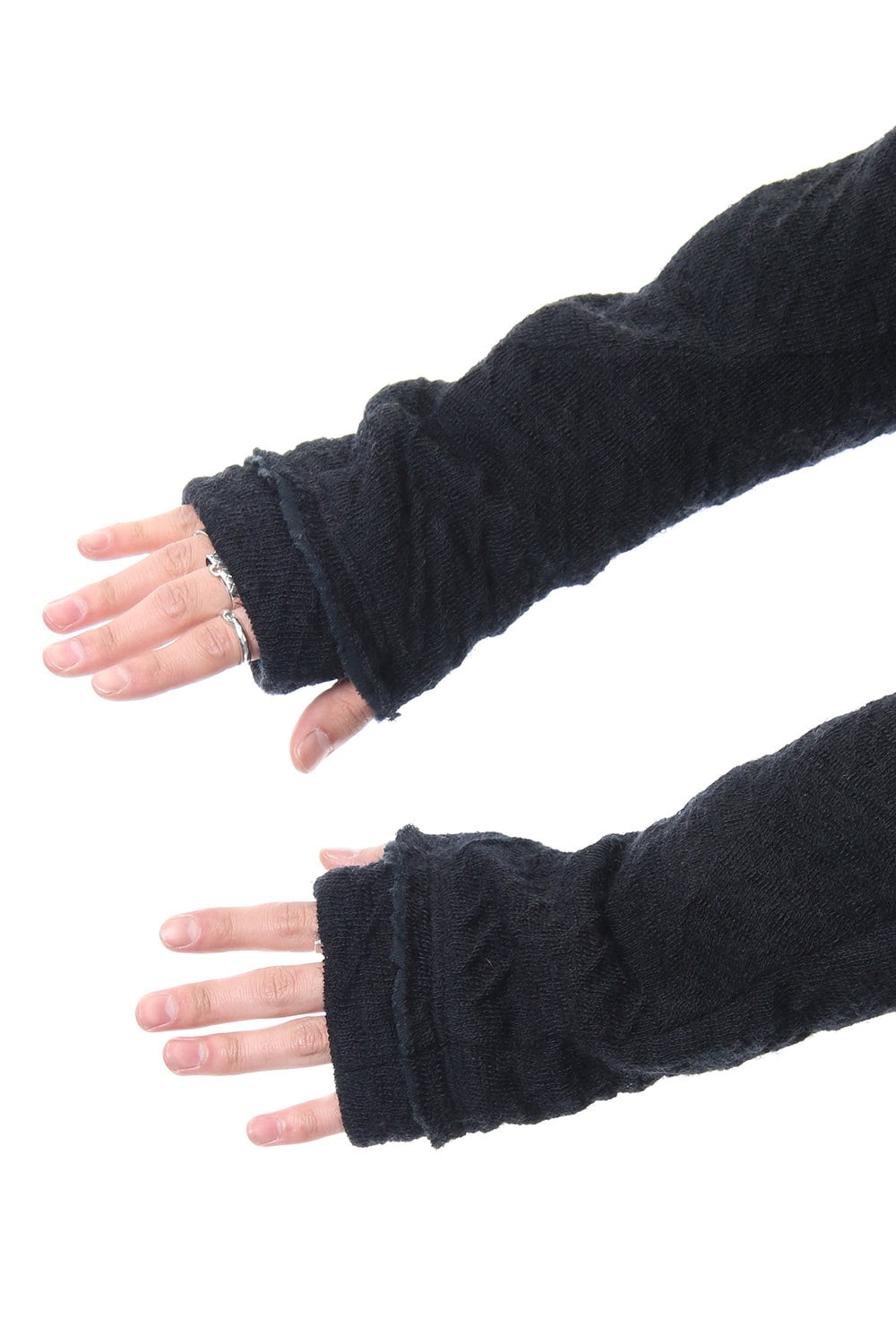 Norway wool dual-layered fabric high neck pullover