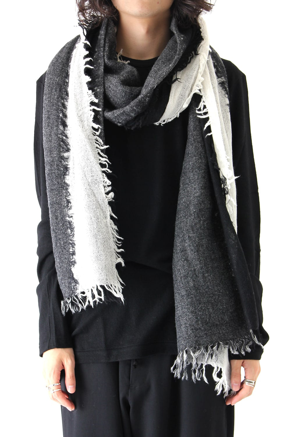 Needle Punch Wool Scarf