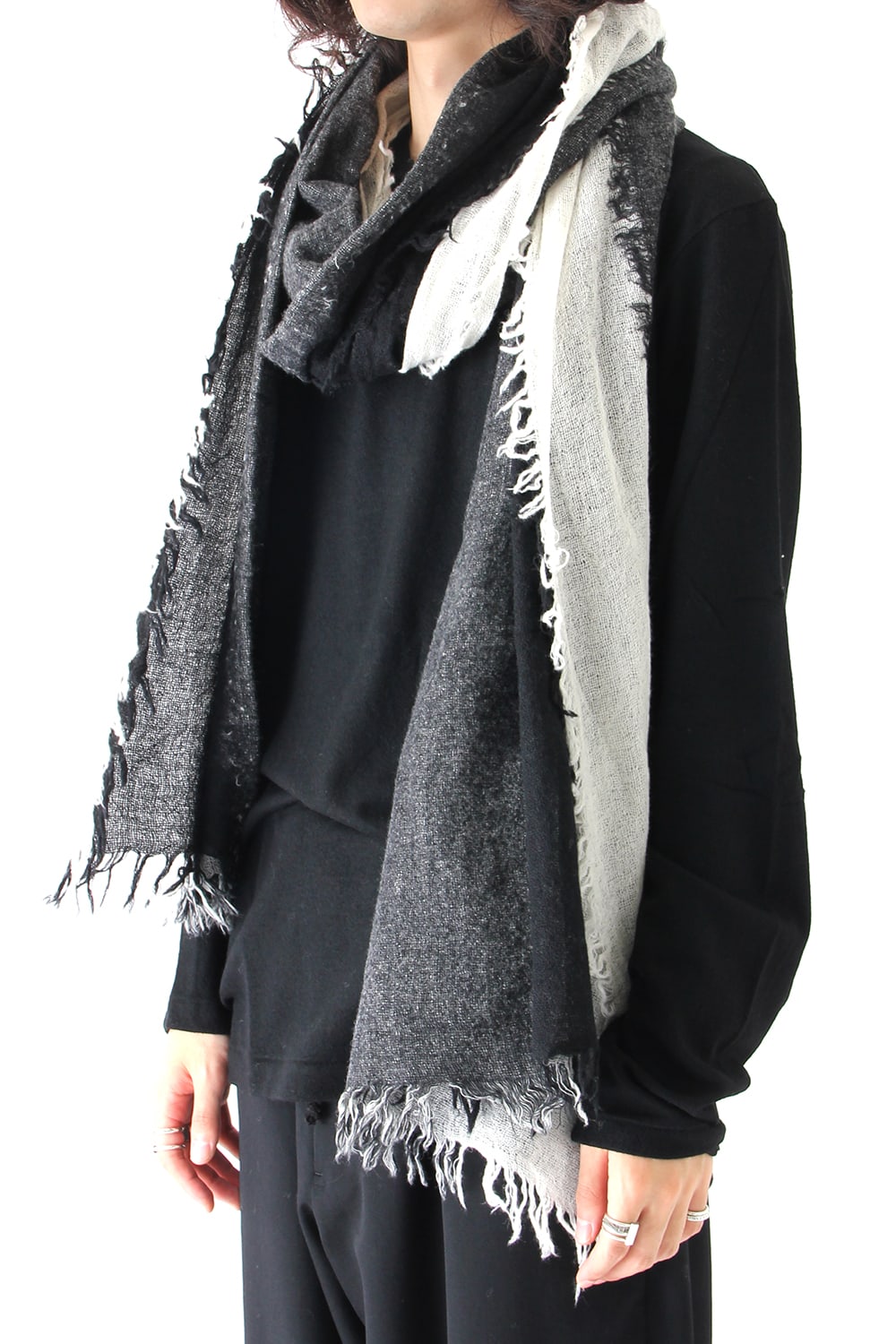 Needle Punch Wool Scarf