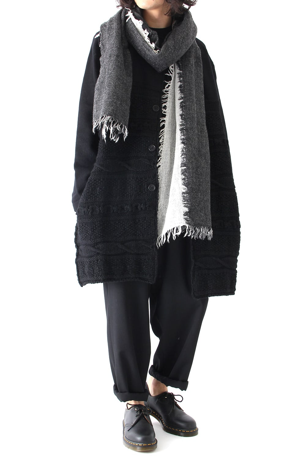 Needle Punch Wool Scarf