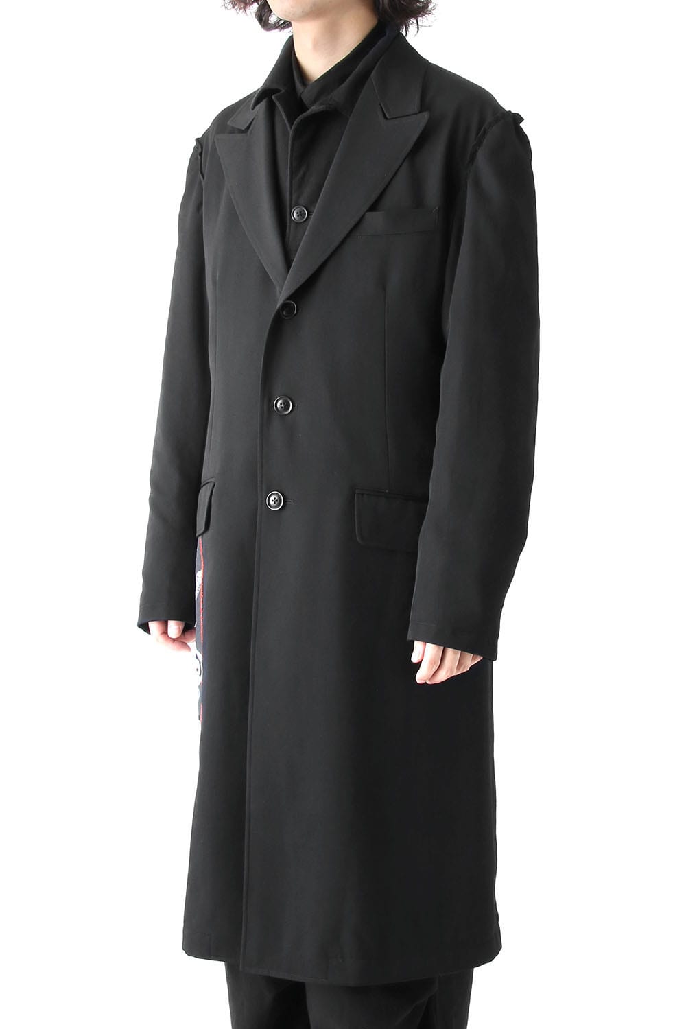 Print Embroidery Long Jacket