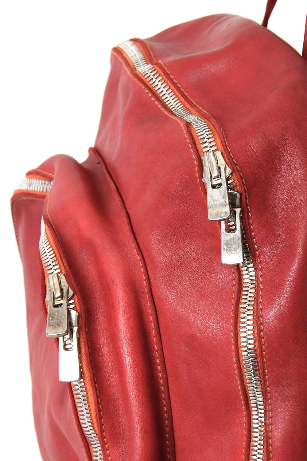 Soft Horse Leather Back Pack - DBP05 - RED