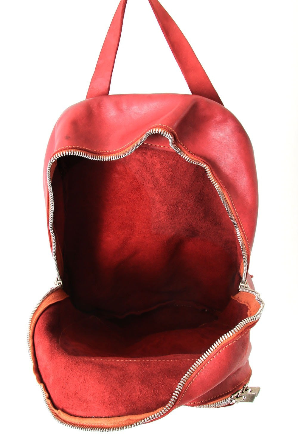 Soft Horse Leather Back Pack - DBP05 - RED