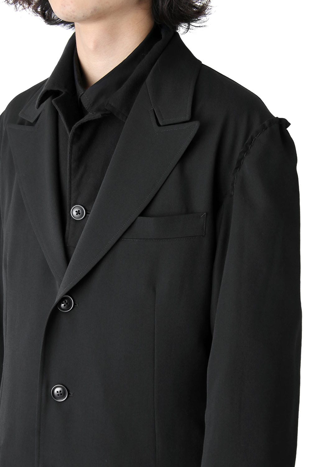 Print Embroidery Long Jacket