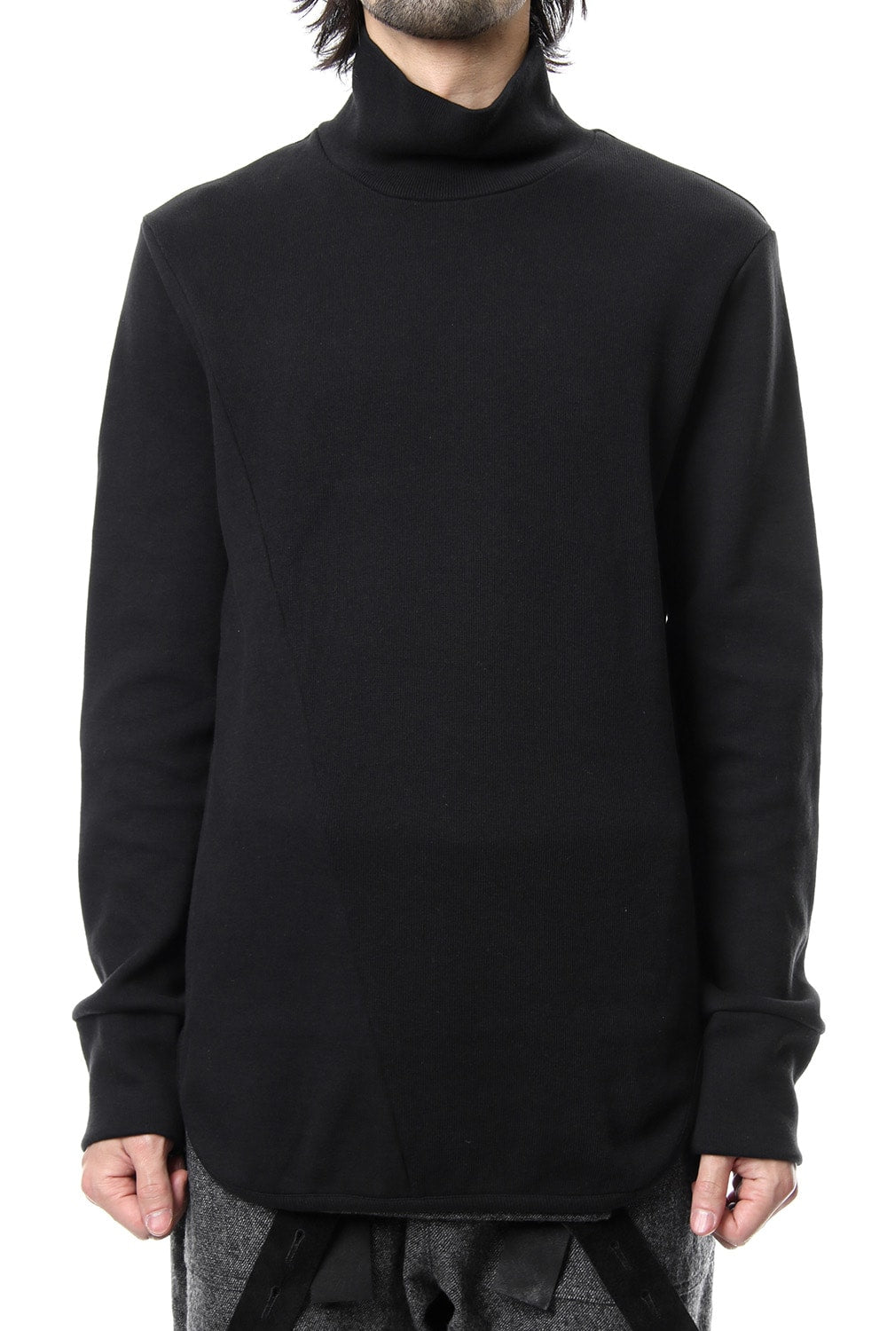 Double Face Shift Turtle neck L/S RB-013 Black