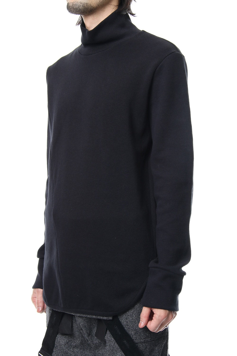 Double Face Shift Turtle neck L/S RB-013 Black