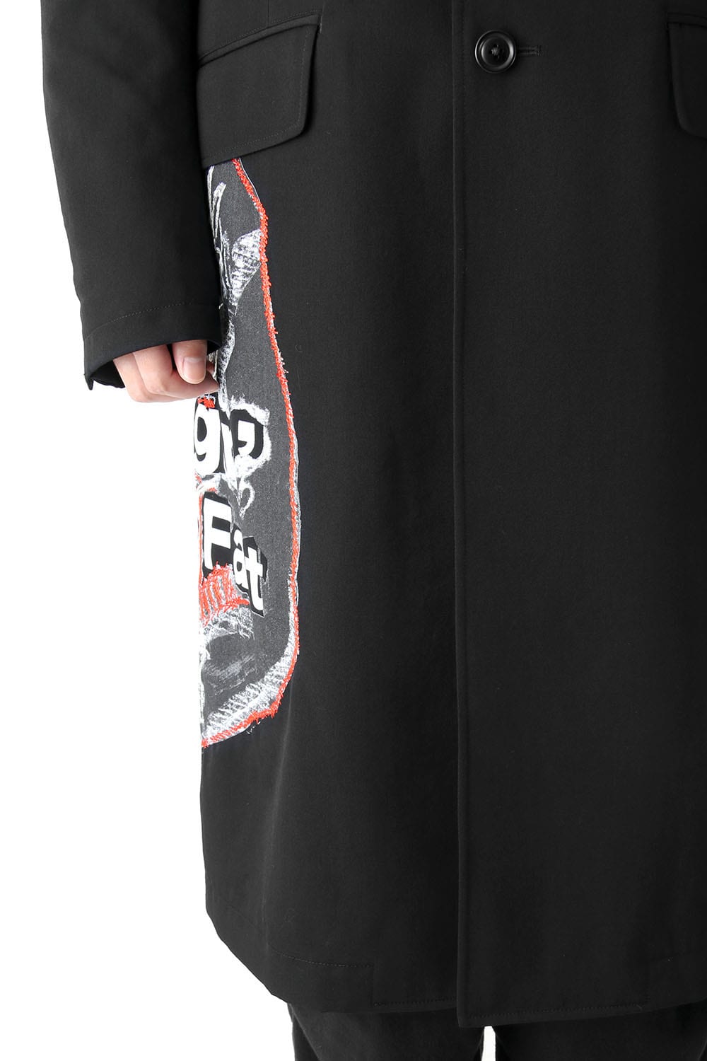 Print Embroidery Long Jacket