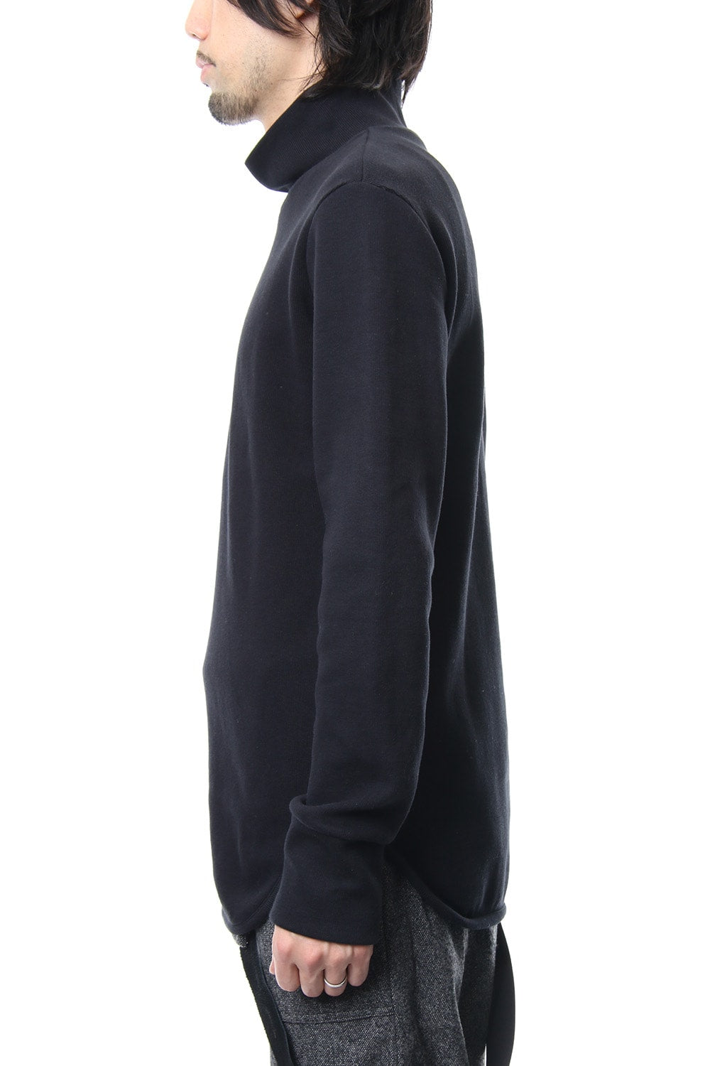 Double Face Shift Turtle neck L/S RB-013 Black