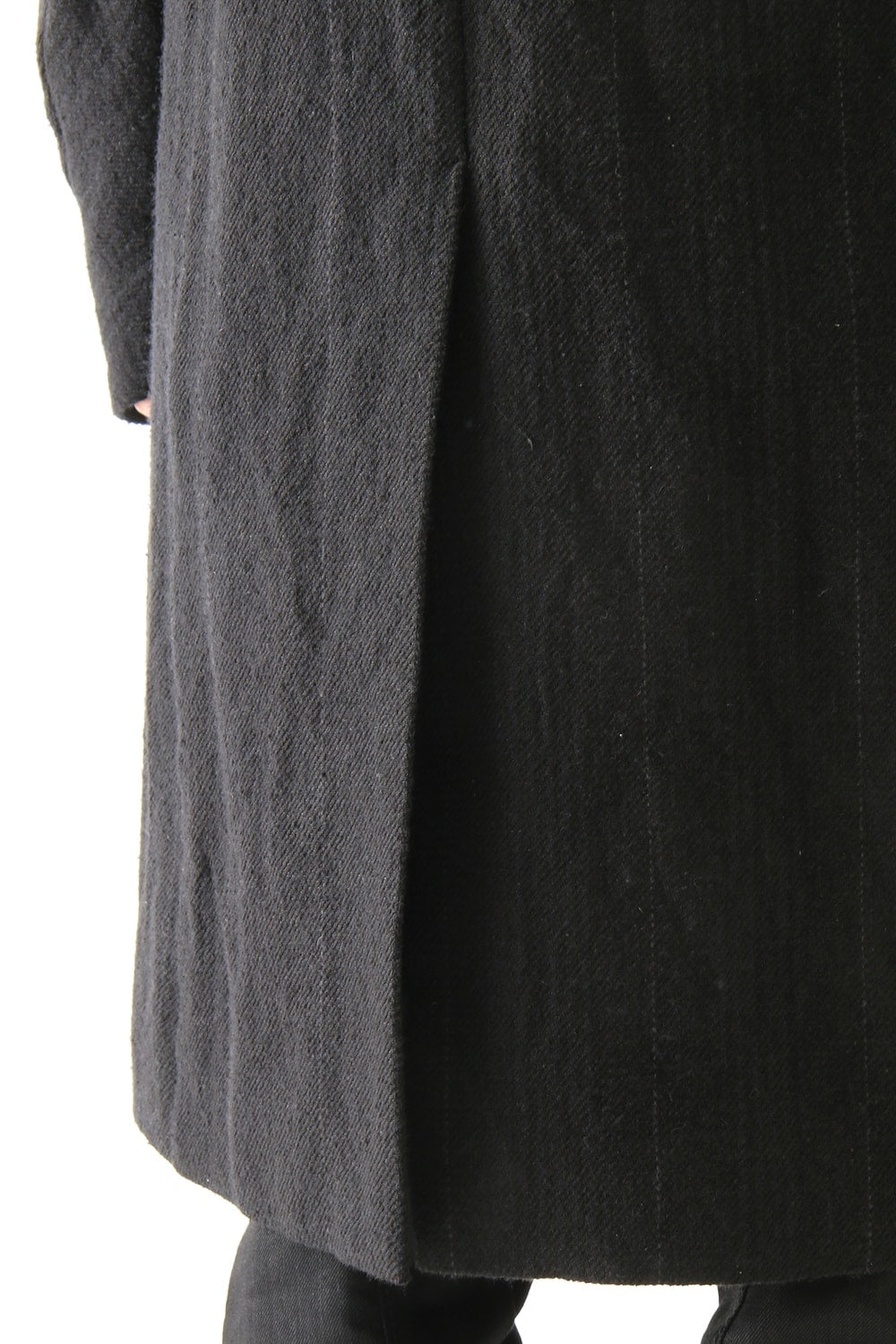 Coat Silk Linen Wool Stripe