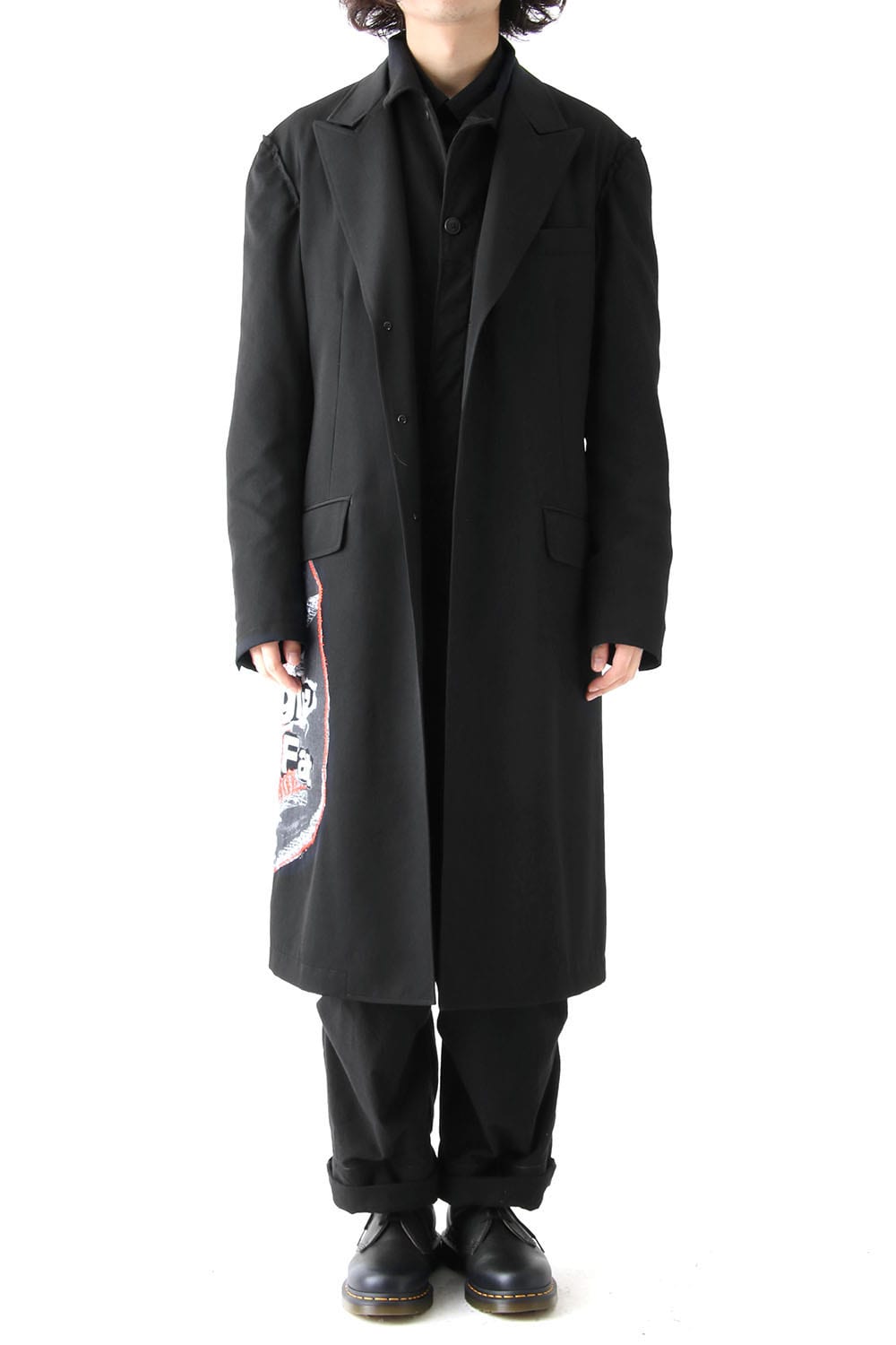 Print Embroidery Long Jacket