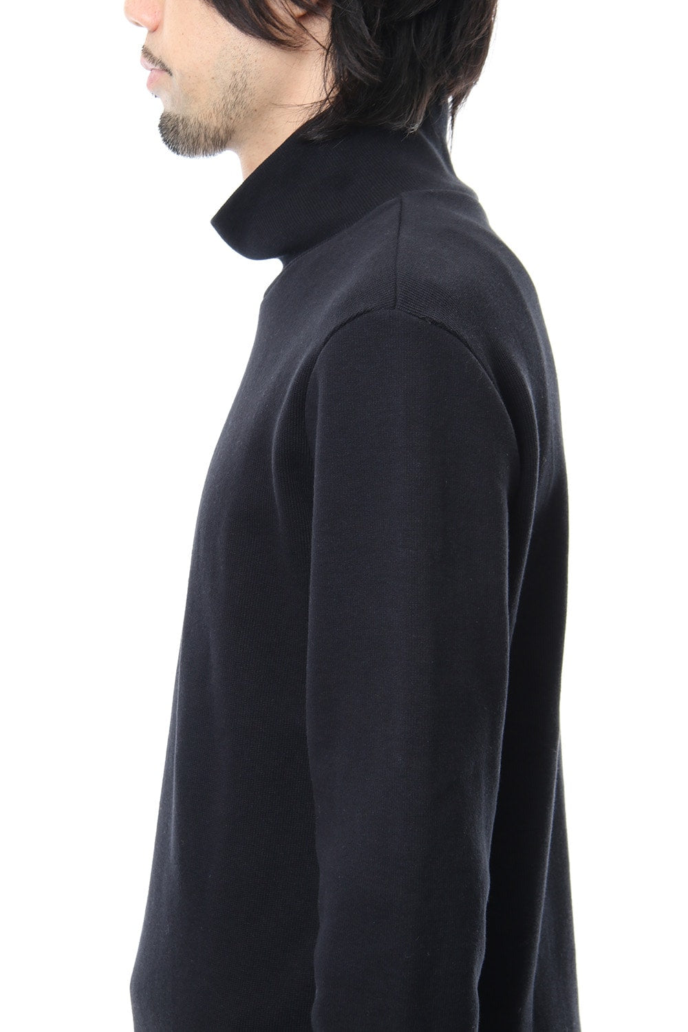 Double Face Shift Turtle neck L/S RB-013 Black