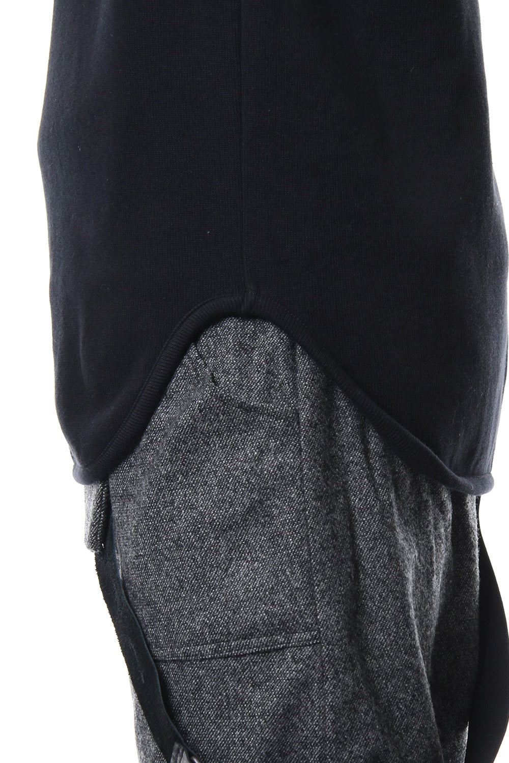 Double Face Shift Turtle neck L/S RB-013 Black