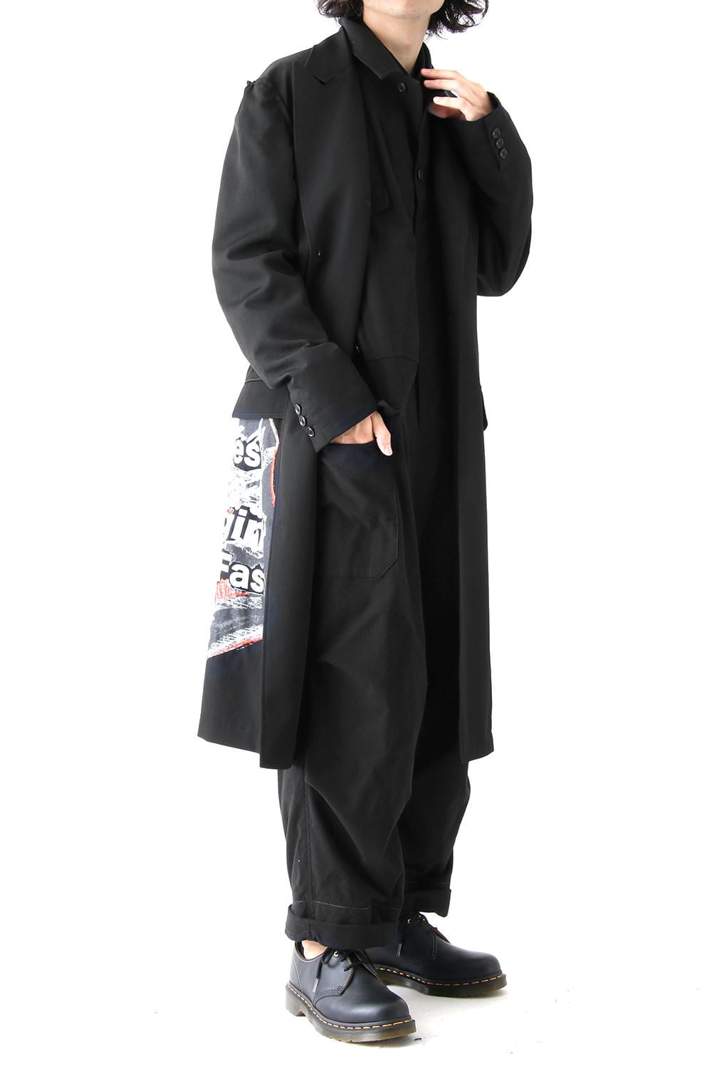 Print Embroidery Long Jacket