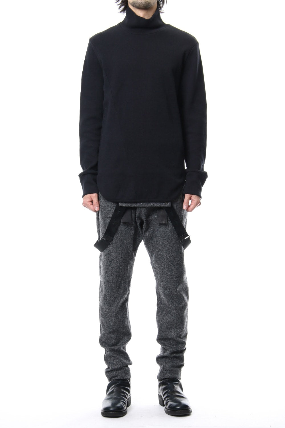 Double Face Shift Turtle neck L/S RB-013 Black