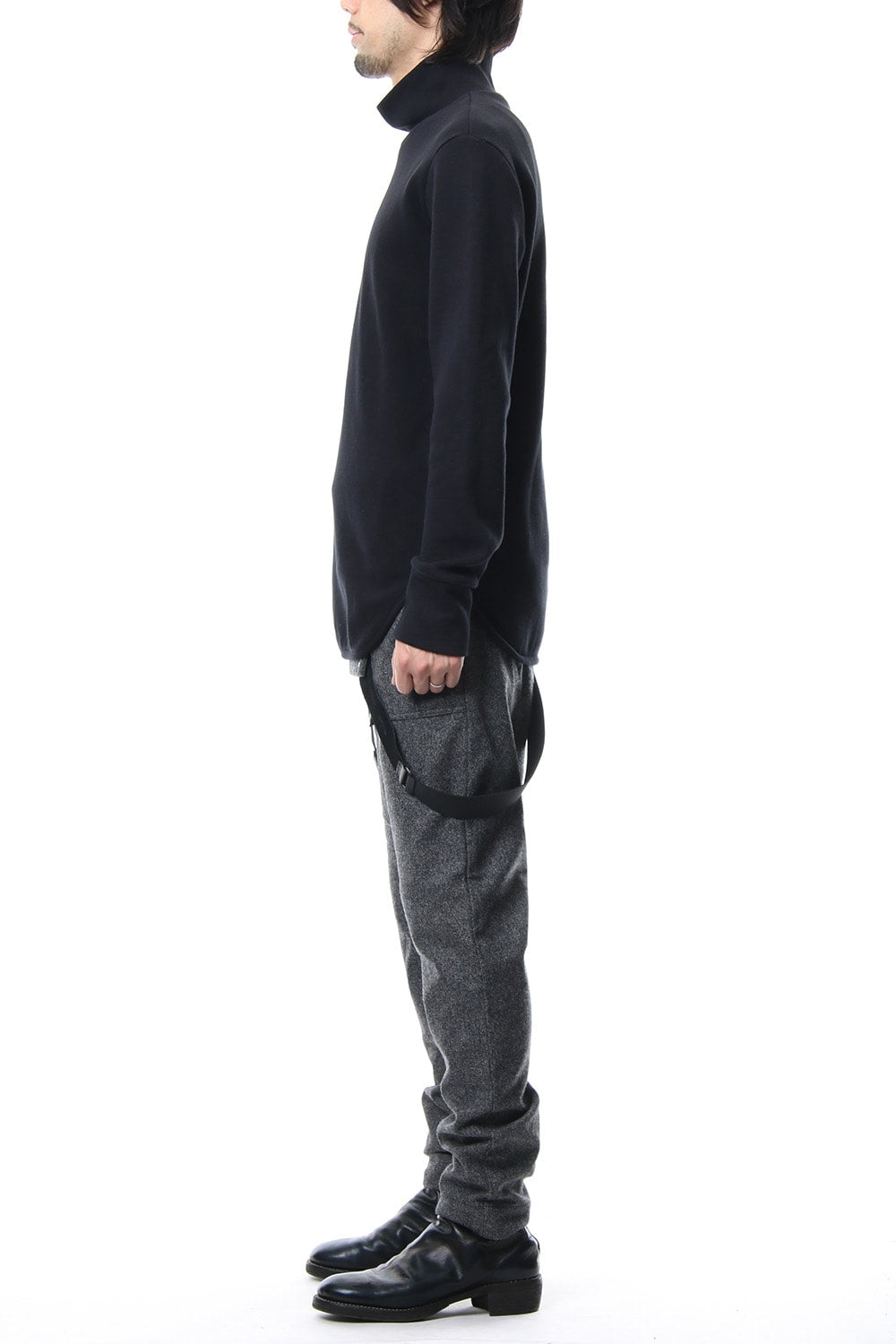 Double Face Shift Turtle neck L/S RB-013 Black