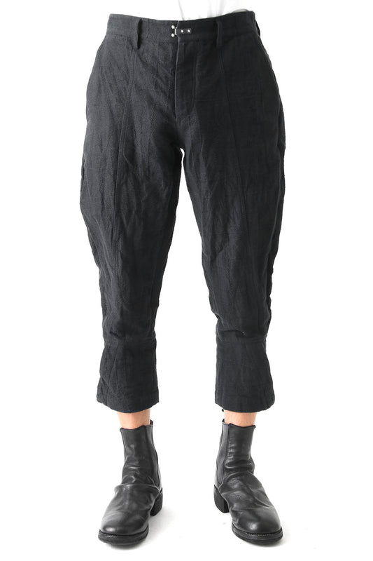 Jacquard Tapered Cropped Pants