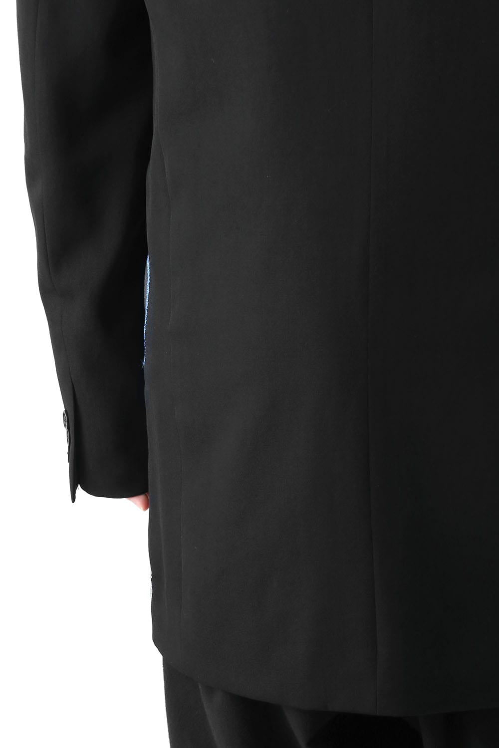 Deformation Collar Print Jacket