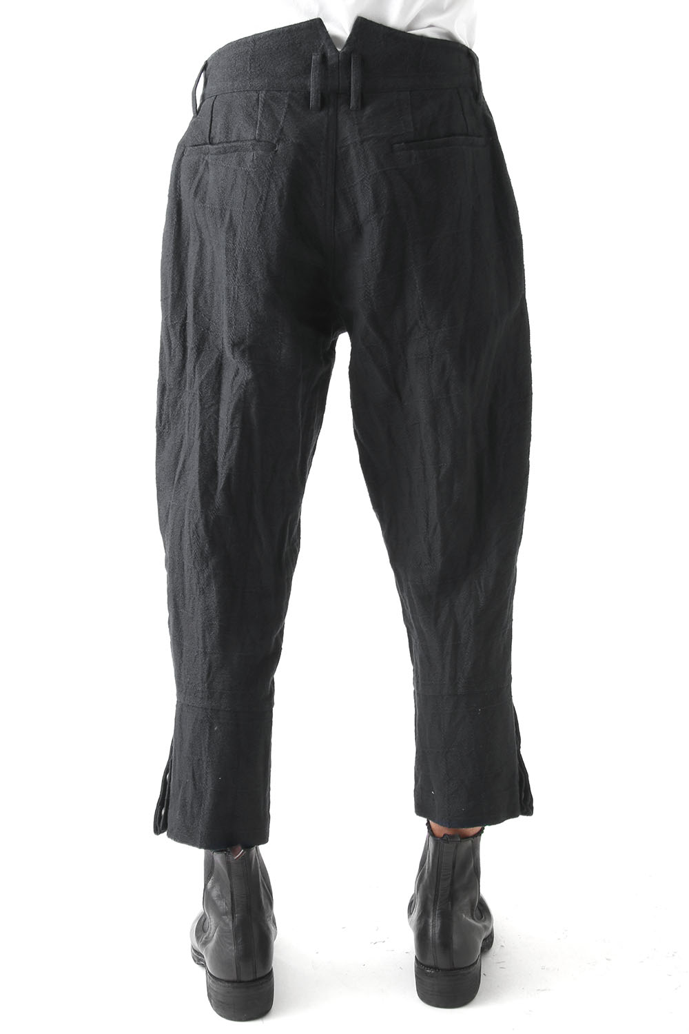 Jacquard Tapered Cropped Pants