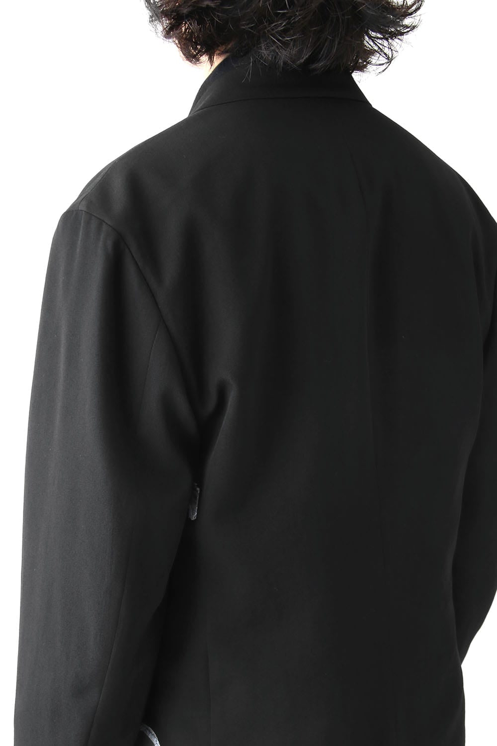 Deformation Collar Print Jacket