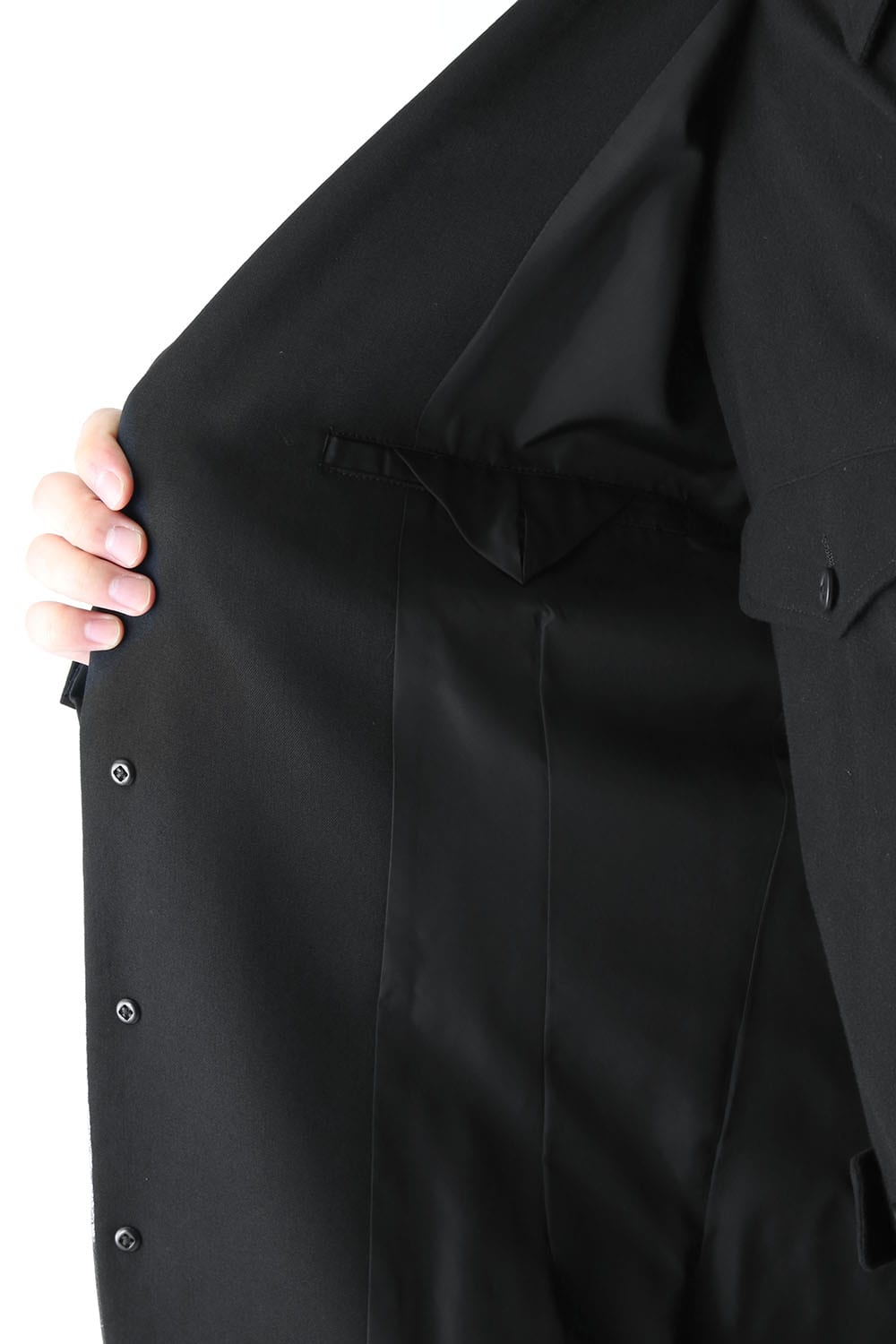 Deformation Collar Print Jacket