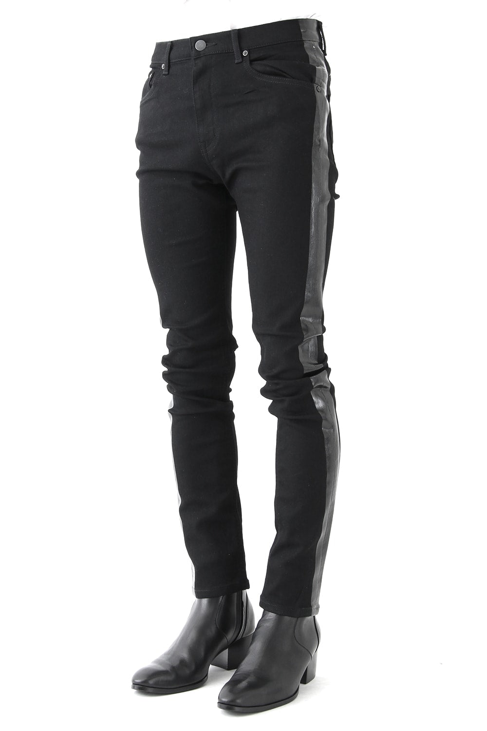 EX FIT DENIM SKINNY SIDE STRIPE RUBBER