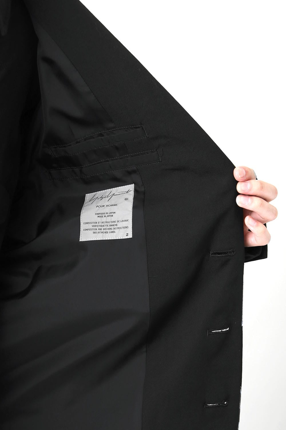 Deformation Collar Print Jacket