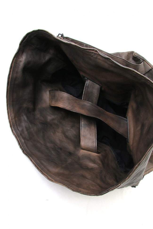 LEATHER 2WAY TOTE BAG CALLIGRAPHY