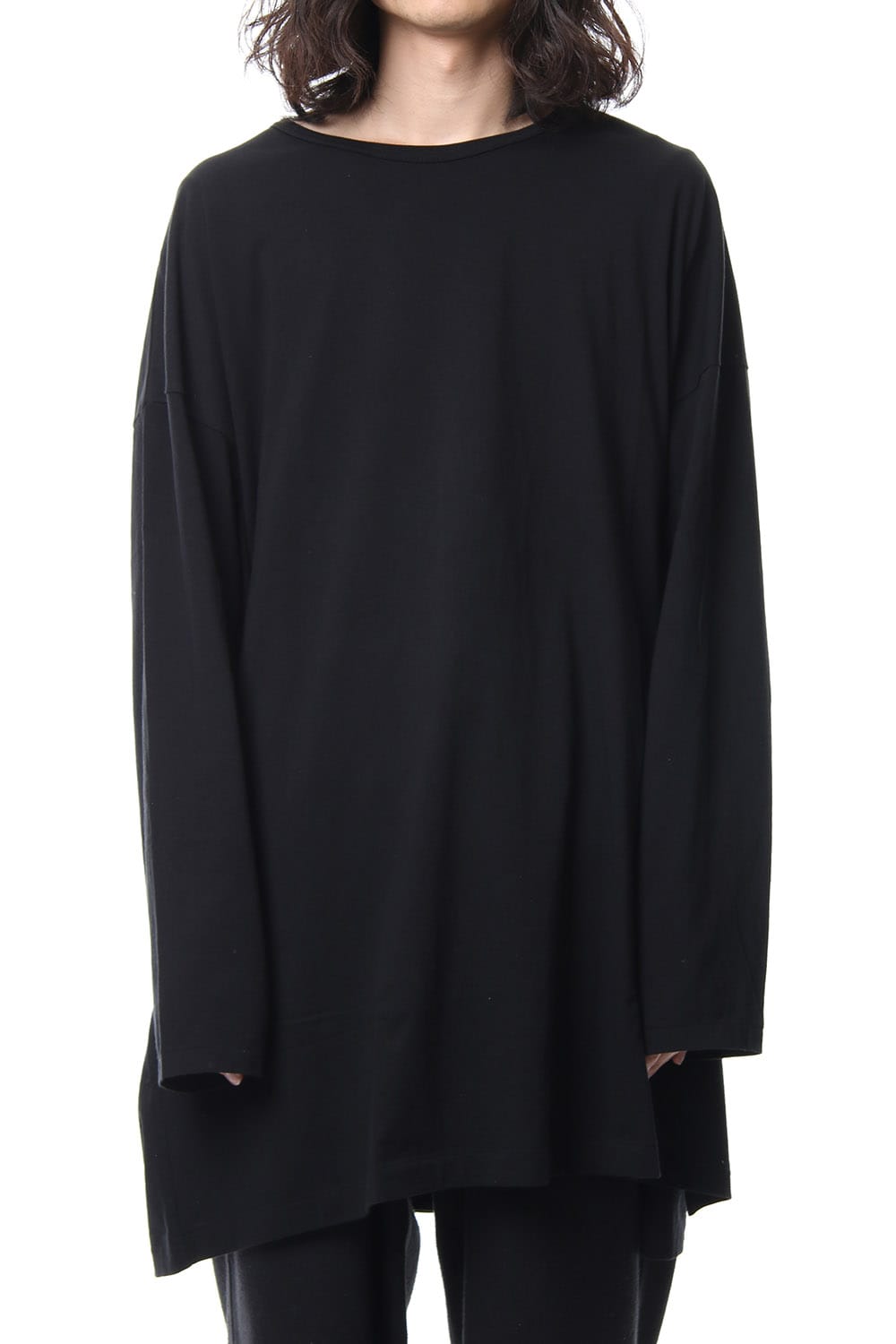 Crew Neck Oversized Long Sleeve T-shirt A