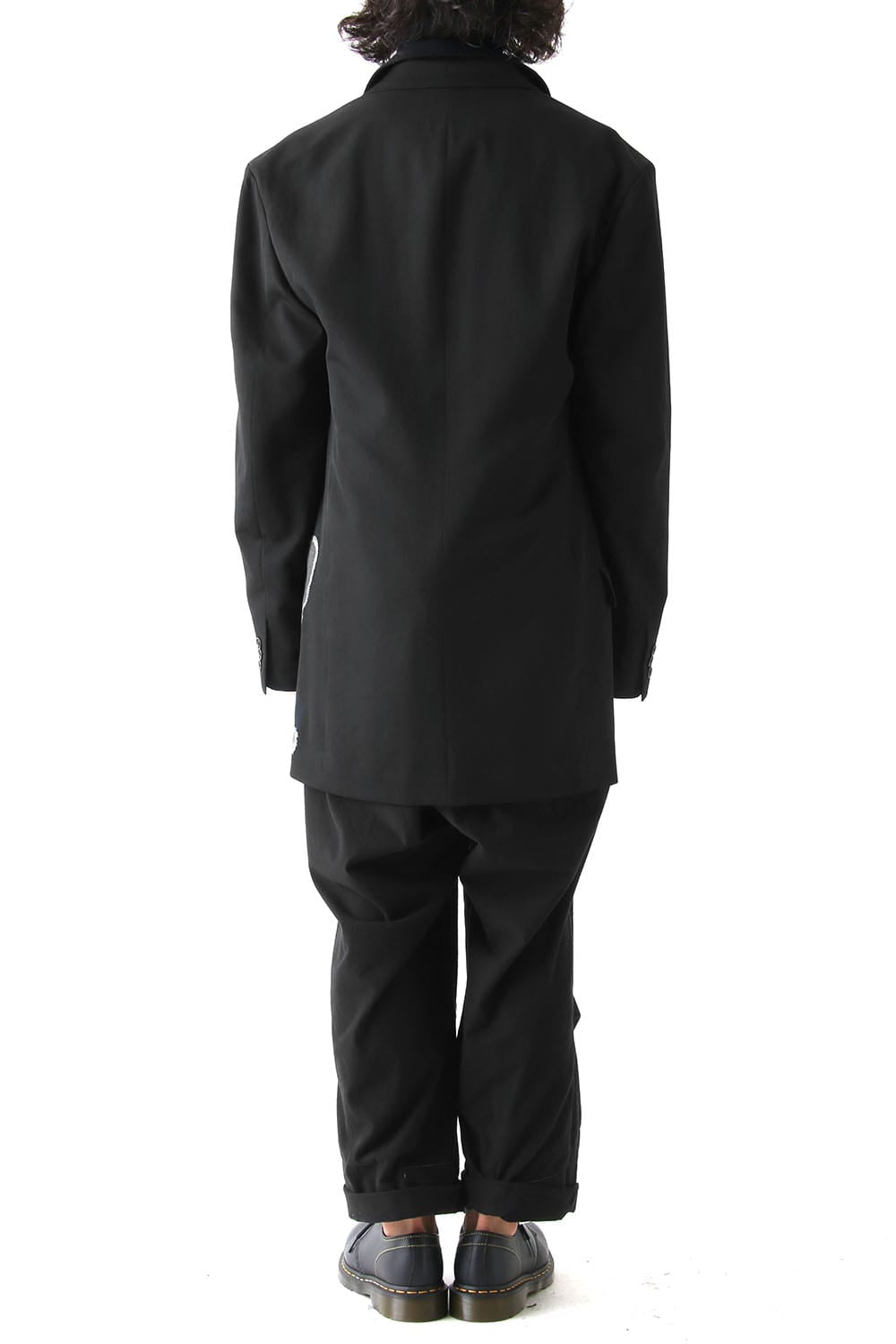 Deformation Collar Print Jacket