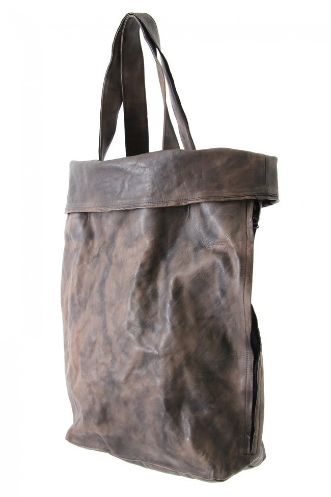 LEATHER 2WAY TOTE BAG CALLIGRAPHY