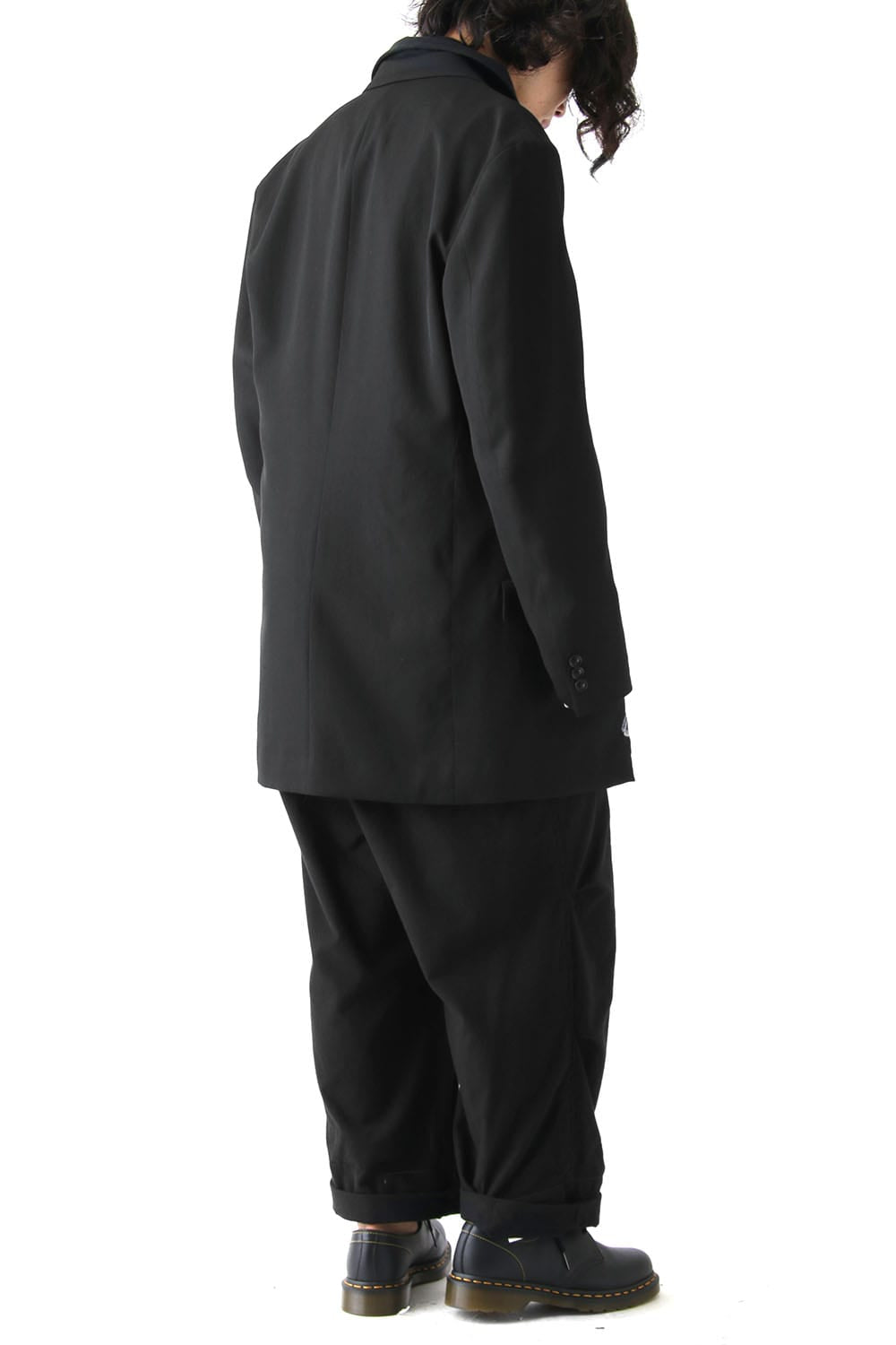 Deformation Collar Print Jacket