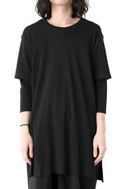 Smooth Layered Three Quarter Sleeve Tee