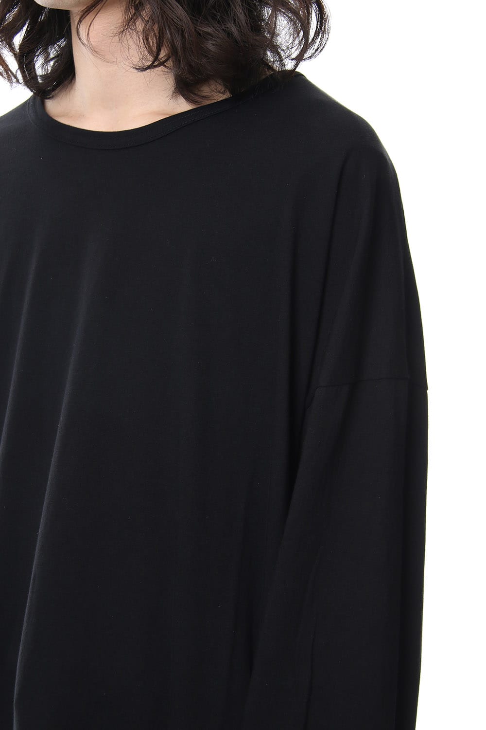 Crew Neck Oversized Long Sleeve T-shirt A