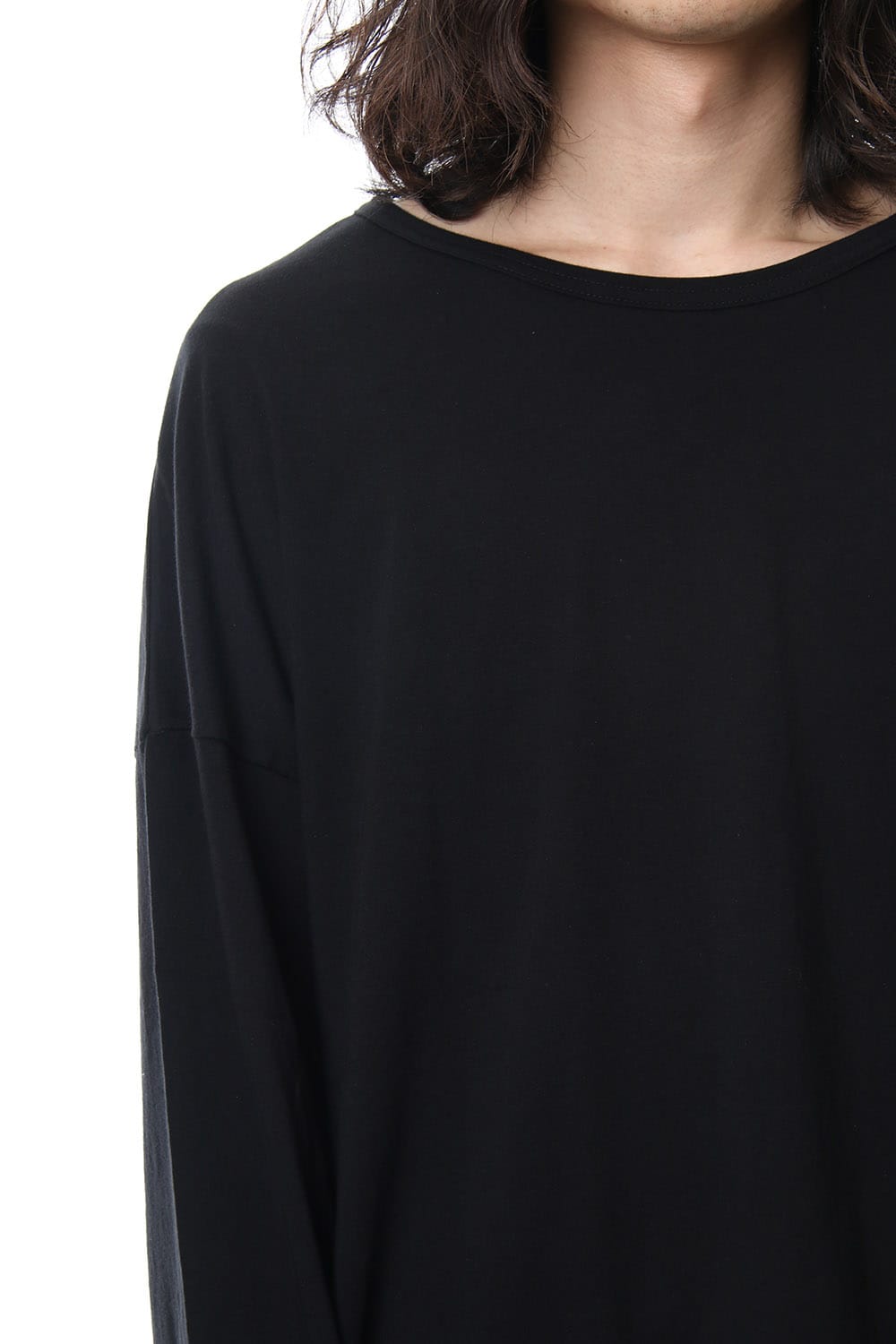 Crew Neck Oversized Long Sleeve T-shirt A