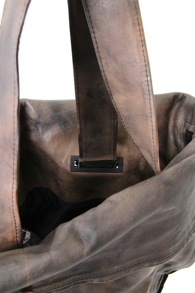 LEATHER 2WAY TOTE BAG CALLIGRAPHY