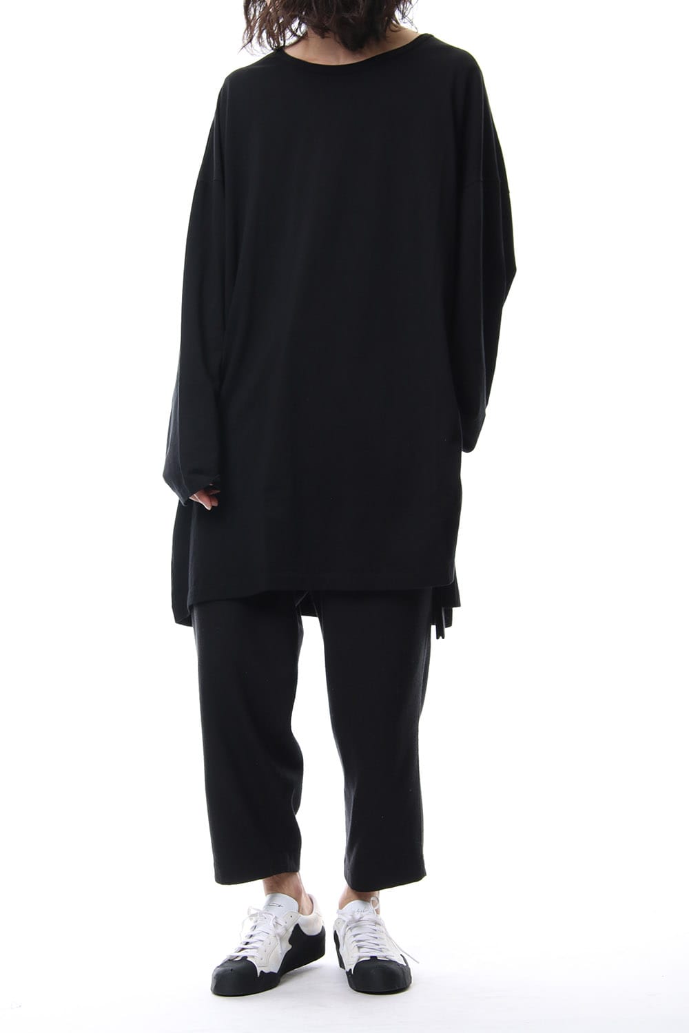 Crew Neck Oversized Long Sleeve T-shirt A