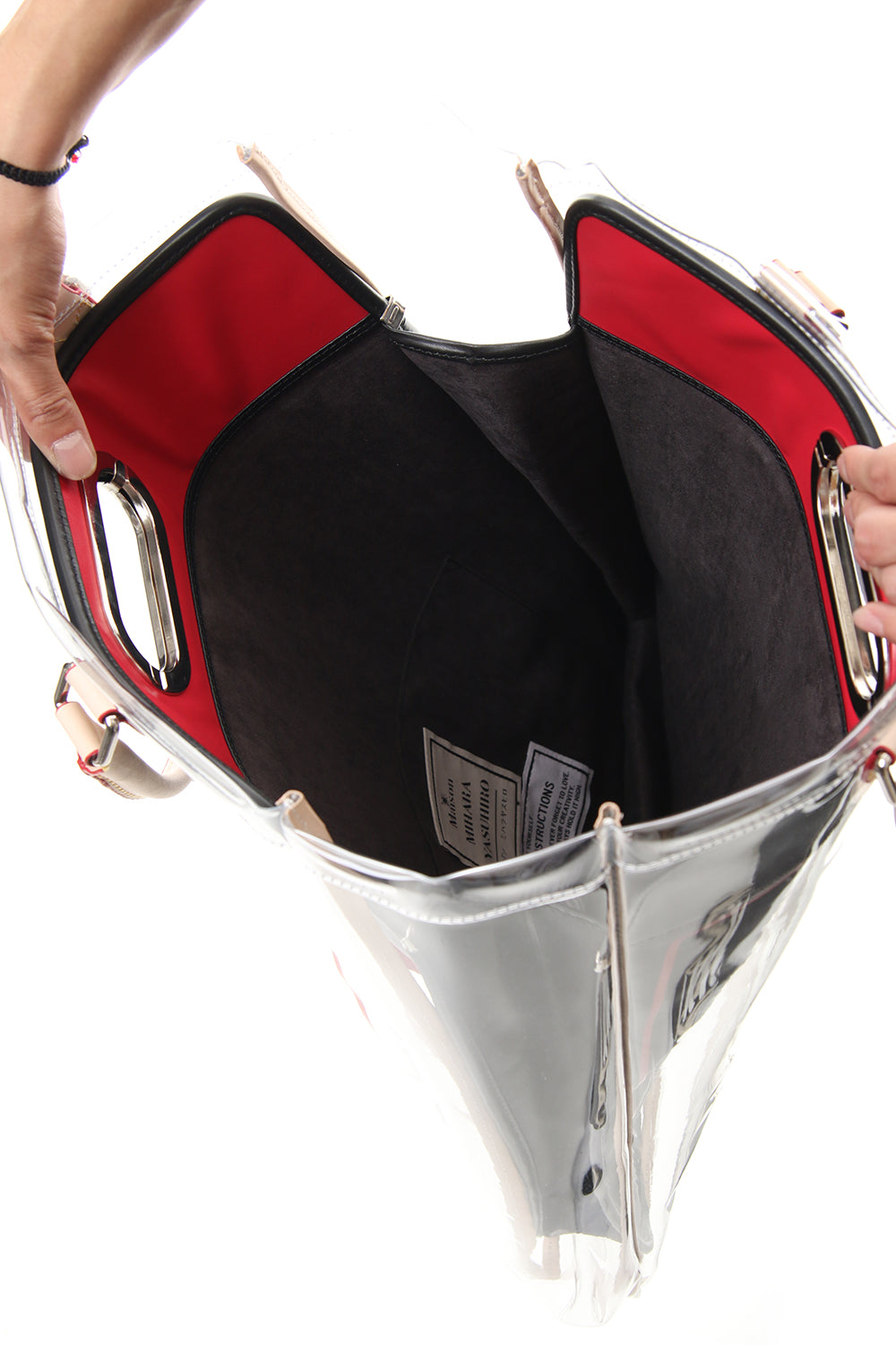 Disk union pvc Shopping Bag Black