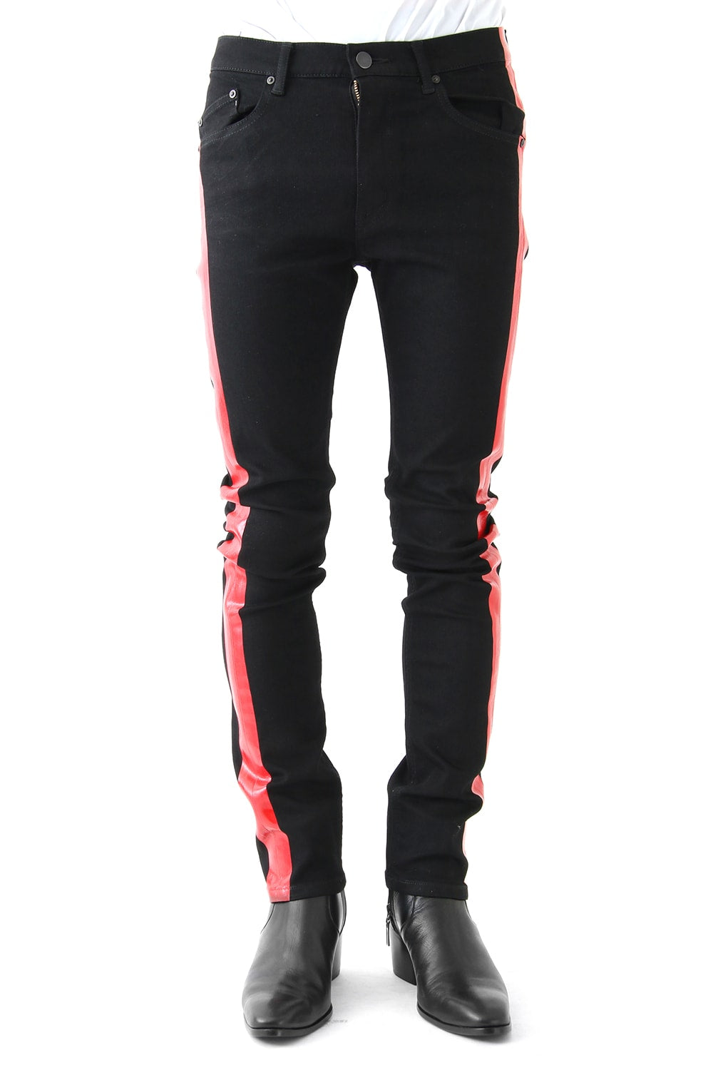 EX FIT DENIM SKINNY SIDE STRIPE RUBBER